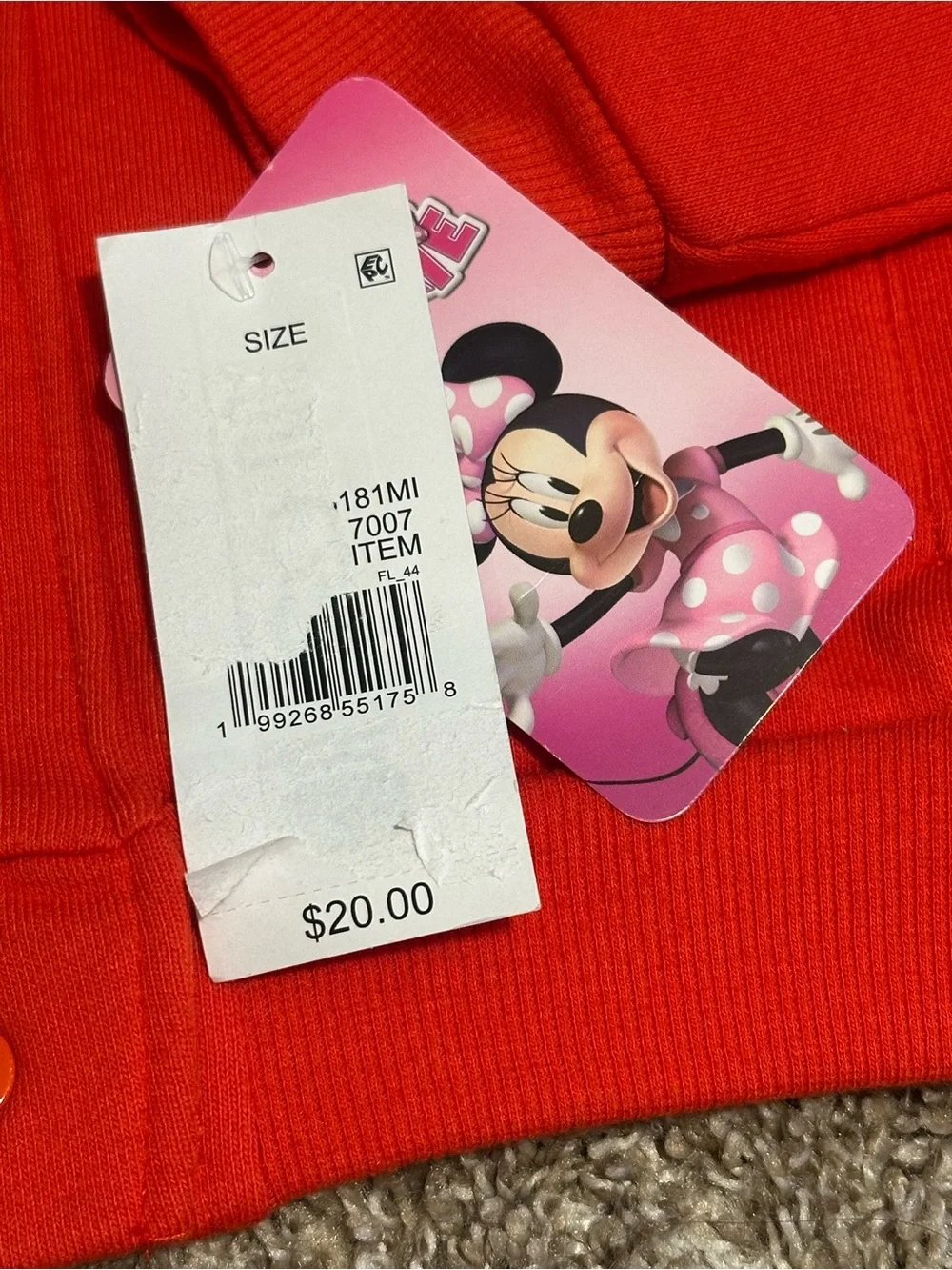 Disney Minnie Mouse Toddler Varsity Jacket